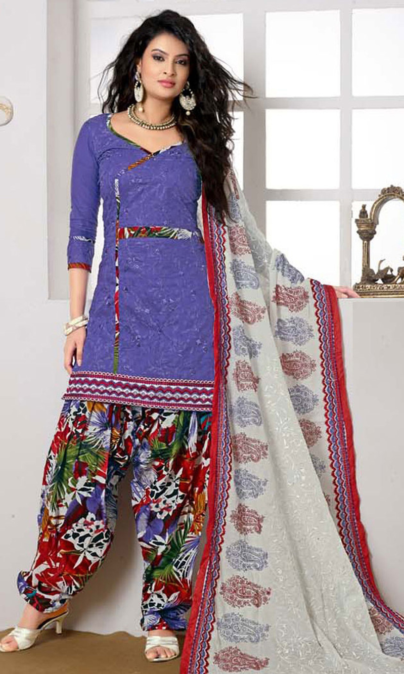 Sayali Bhagat Lavender Cotton Suit with Dupatta Work
